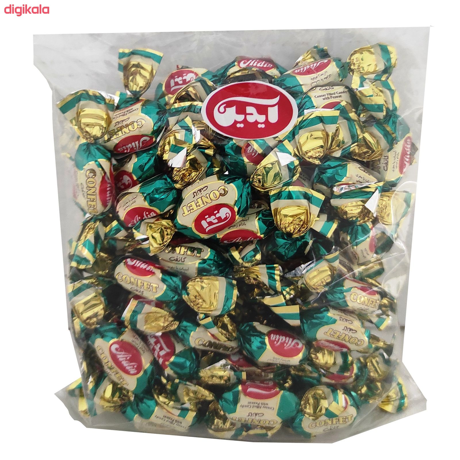 آبنبات کانفت با مغزی بادام زمینی آیدین - 500 گرم main 1 2