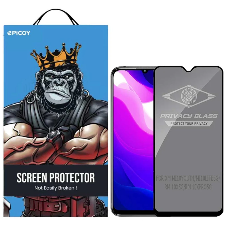 محافظ صفحه نمایش حریم شخصی اپیکوی مدل PvSight مناسب برای گوشی موبایل شیائومی Mi 10 Lite 5G/ Mi 10 Youth 5G/ Redmi 10X 5G/ Redmi 10X Pro 5G