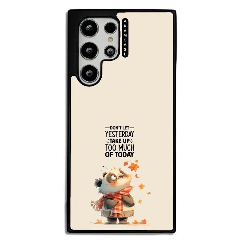 کاور آکام مدل AMC-WSGS22U-ANIMALS QOUTES-12 مناسب برای گوشی موبایل سامسونگ Galaxy S22 Ultra