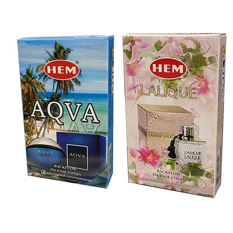 عود هم مدل آبشاری رایحه آکوا و لالیک دو بسته 10 عددی