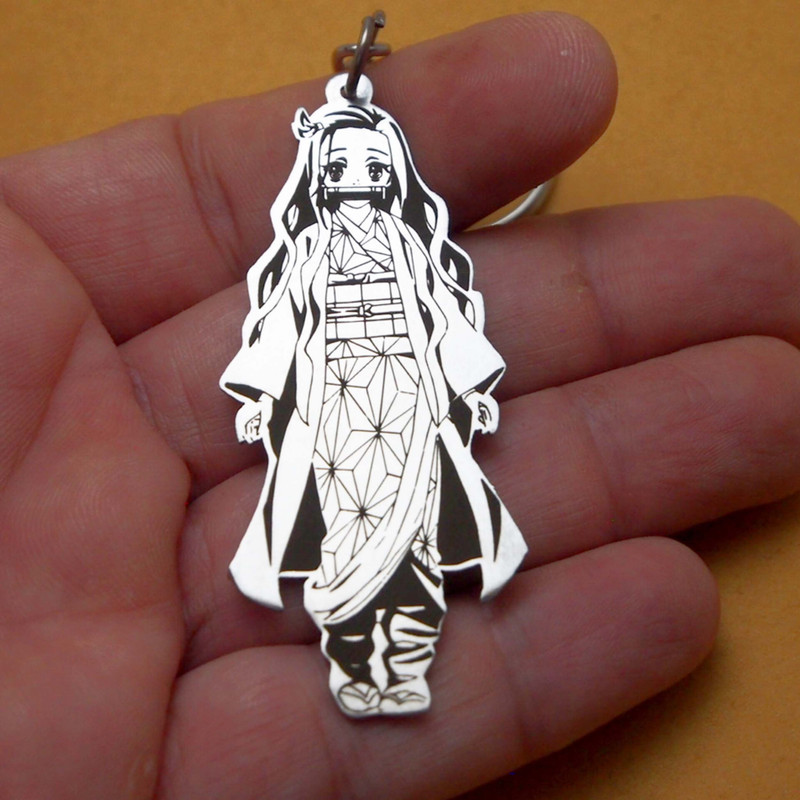 جاکلیدی طرح انیمه demon slayer مدل nezuko کد 001 جاکلیدی طرح انیمه demon slayer مدل nezuko کد 001