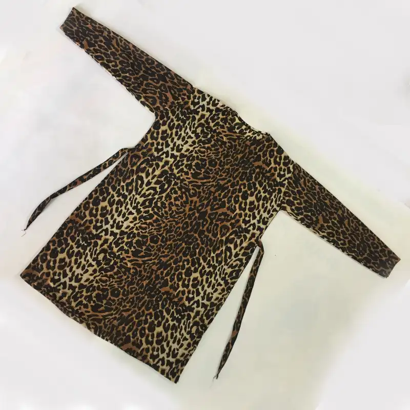 پیراهن زنانه مدل قواره دار لمه پلنگی کد tm-2685