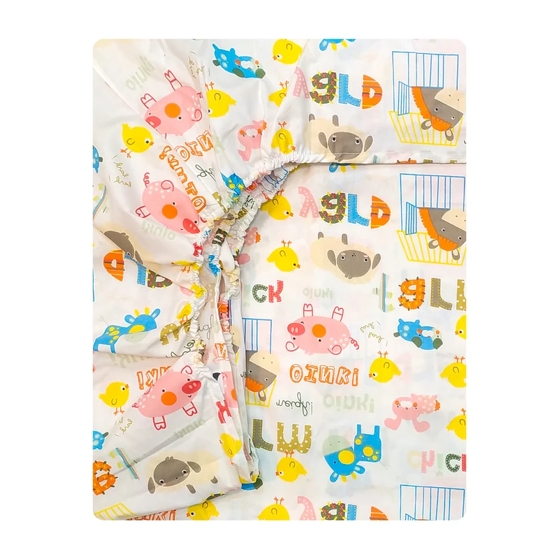 ملحفه فیلور نوجوان آدنو مدل Zoo کد FI13 سایز 80x180 سانتی متر