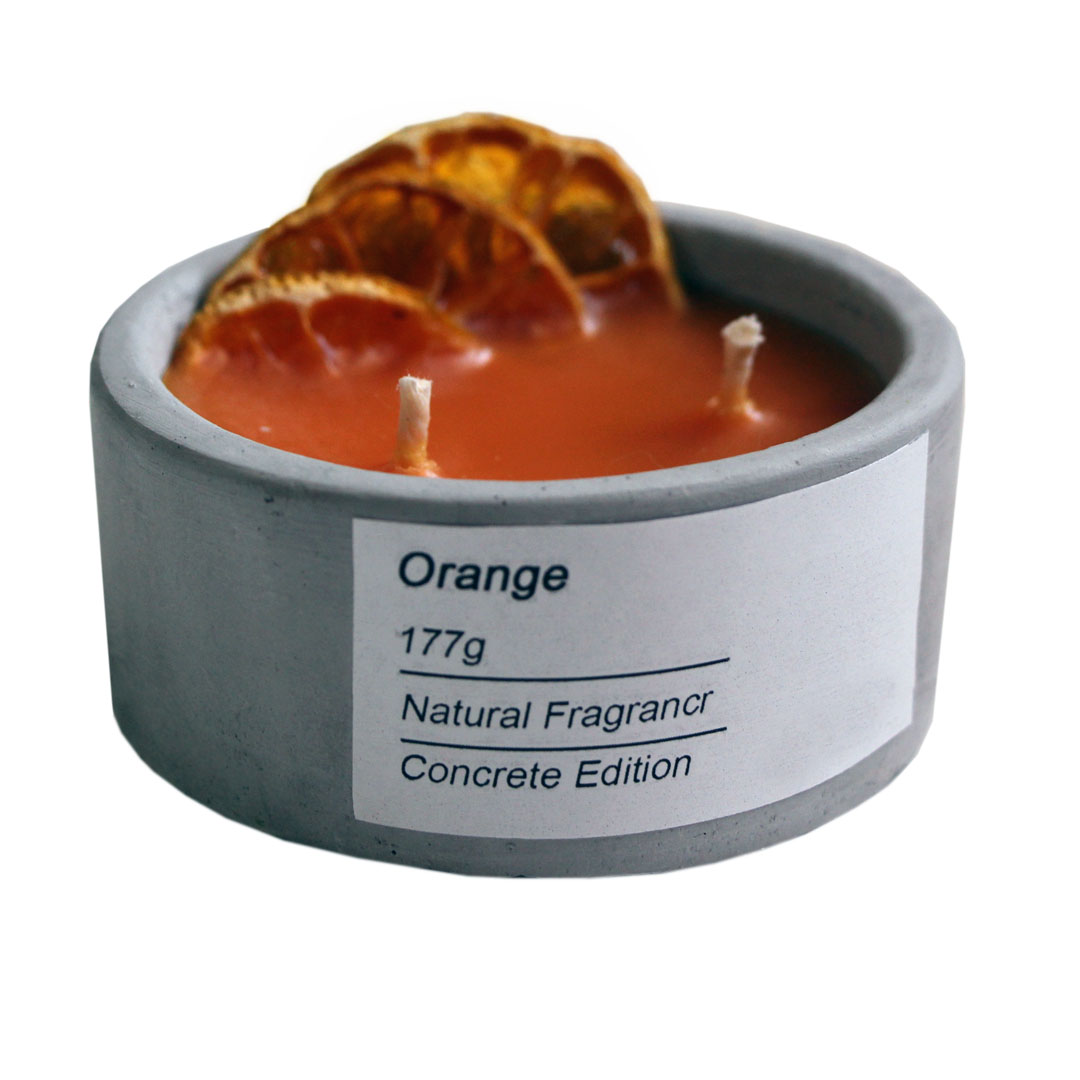شمع معطر مدل کاسه ای رایحه پرتقال
