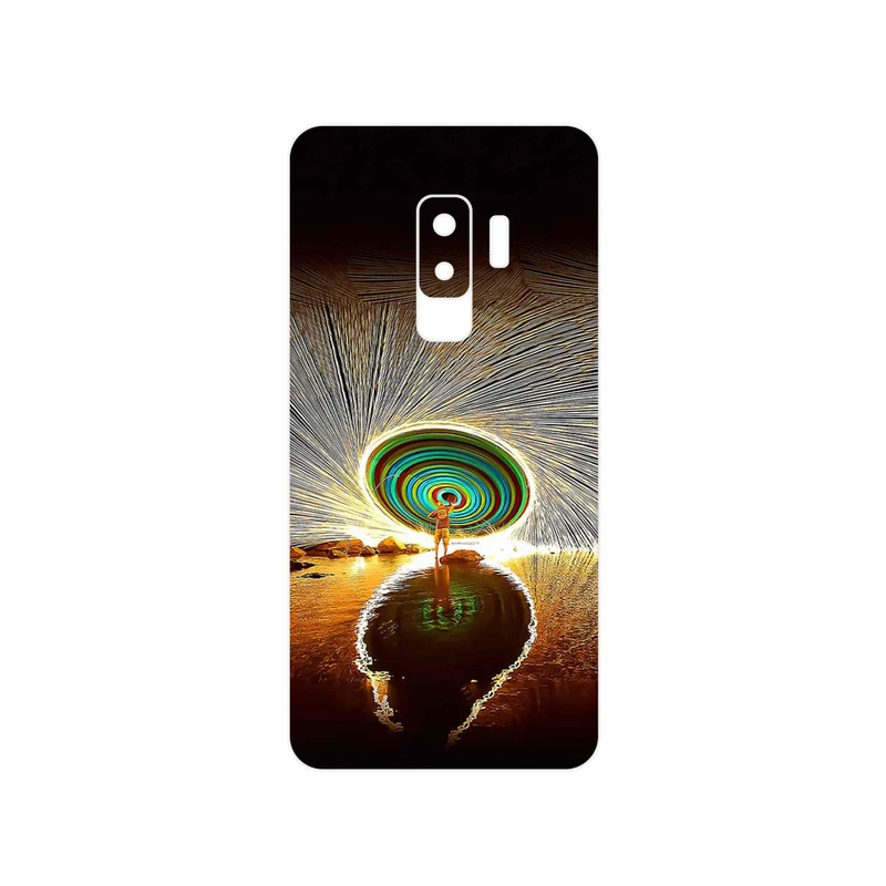 برچسب پوششی ماهوت مدل Night Light Fountain مناسب برای گوشی موبایل سامسونگ Galaxy S9 Plus