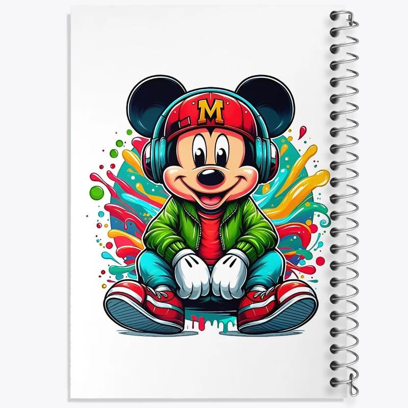 دفتر مشق 100 برگ خندالو طرح میکی موس کد N5087
