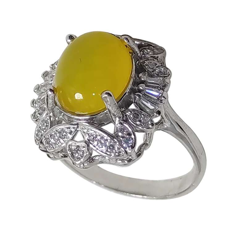 انگشتر نقره زنانه سلین کالا مدل شرف الشمس طبیعی کد Mps-3 انگشتر نقره زنانه سلین کالا مدل شرف الشمس طبیعی کد Mps-3