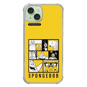 AKAM AMC-WTA15PLUS-SPONGE BOB3 Cover For Apple iPhone 15 Plus