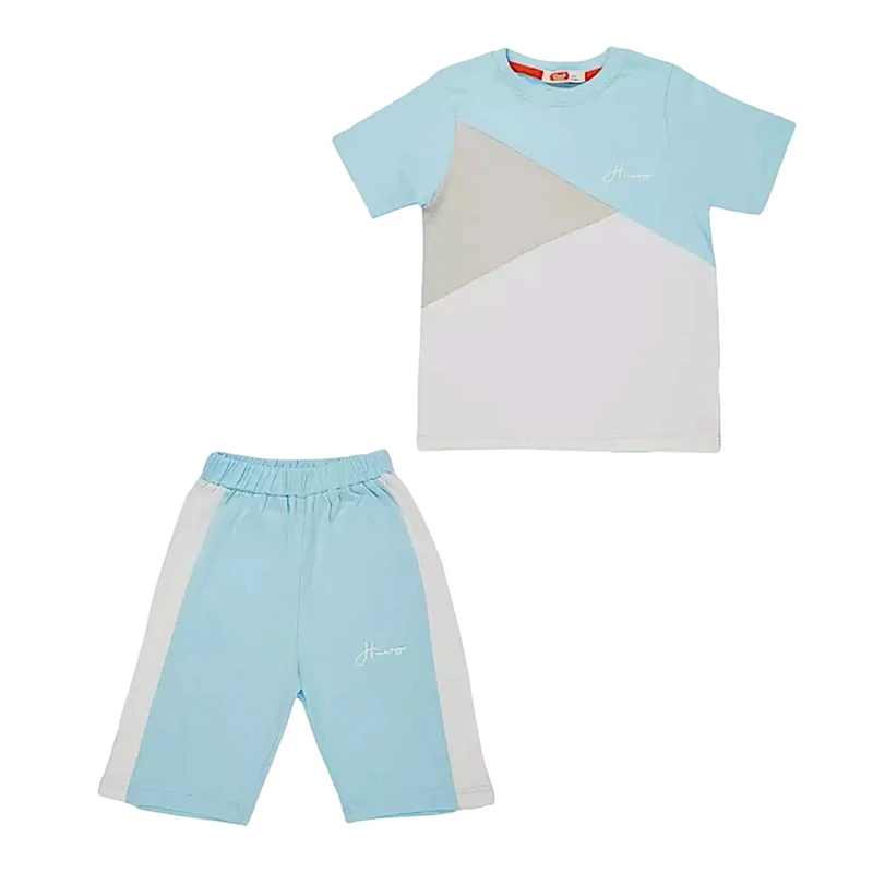 ست تی شرت و شلوارک پسرانه مدل MDSS-CG4164