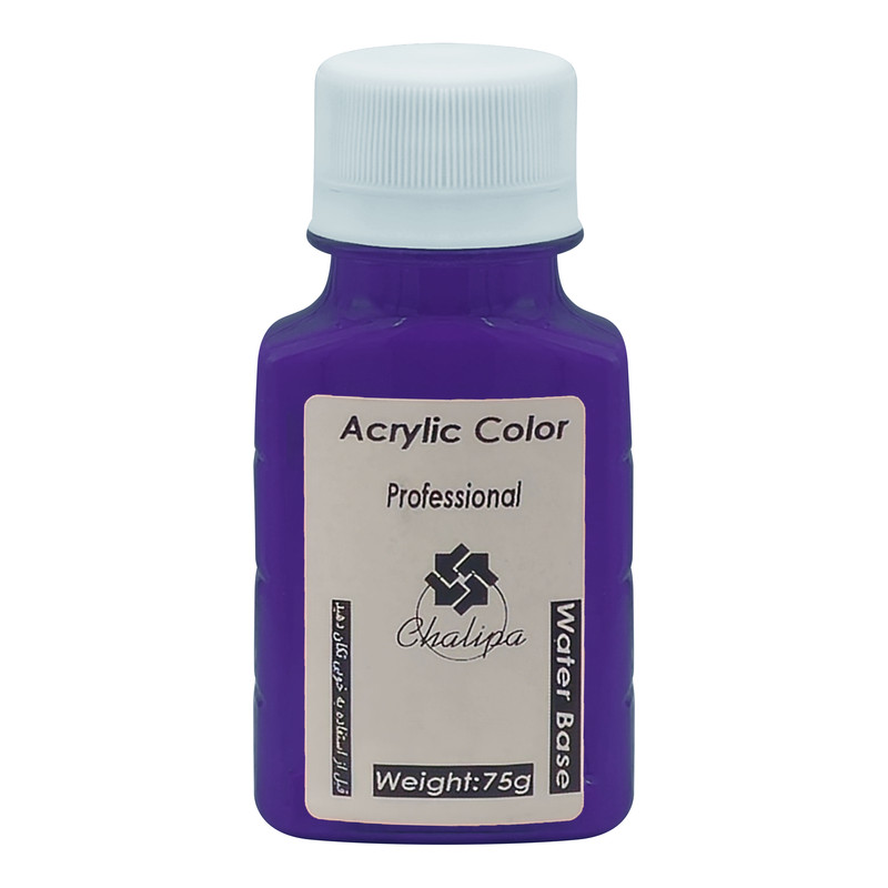 رنگ اکریلیک چلیپا مدل professional حجم 75 میلی لیتر بسته 8 عددی