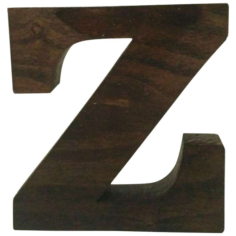 دکوری مدل حرف Z چوبی