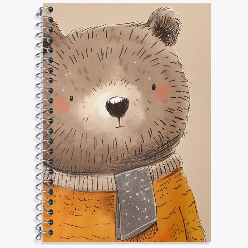 دفتر لغت 50 برگ خندالو طرح خرس بانمک کد N5817