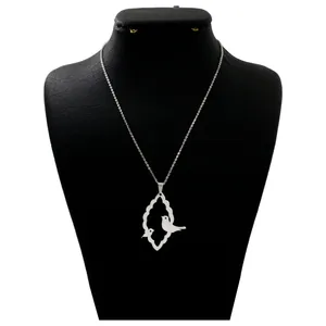 گردنبند نقره زنانه دلی جم طرح پرنده  کد D 409