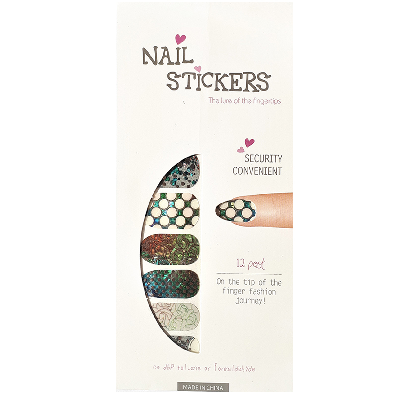 استیکر طراحی ناخن مدل Na026