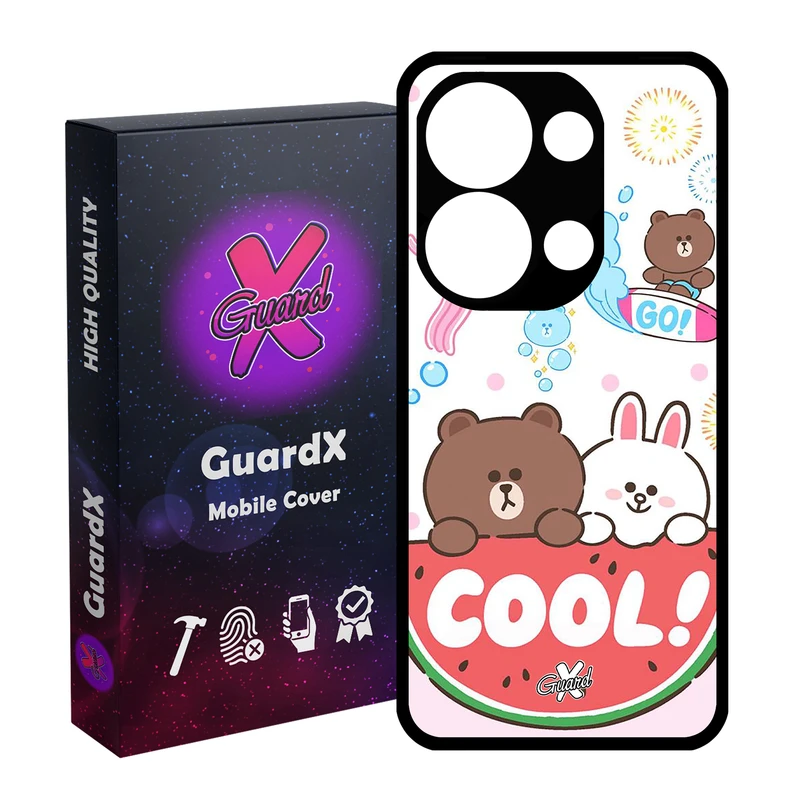 کاور گارد ایکس طرح Cool مدل Glass10071 مناسب برای گوشی موبایل شیائومی Redmi Note 13 Pro 4G / Poco M6 Pro 4G