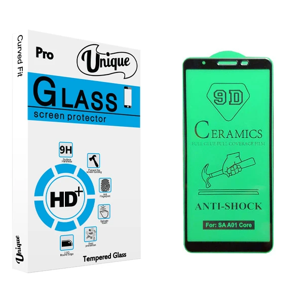 محافظ صفحه نمایش سرامیکی يونيک مدل +Clear مناسب برای گوشی موبایل سامسونگ Galaxy A01 core