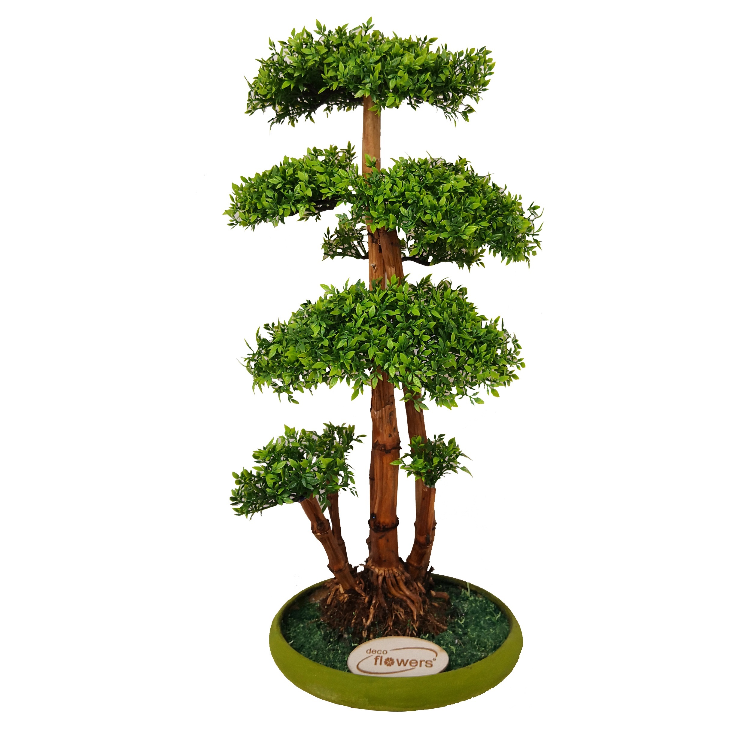 گلدان به همراه درختچه مصنوعی دکوفلاورز مدل bonsai9