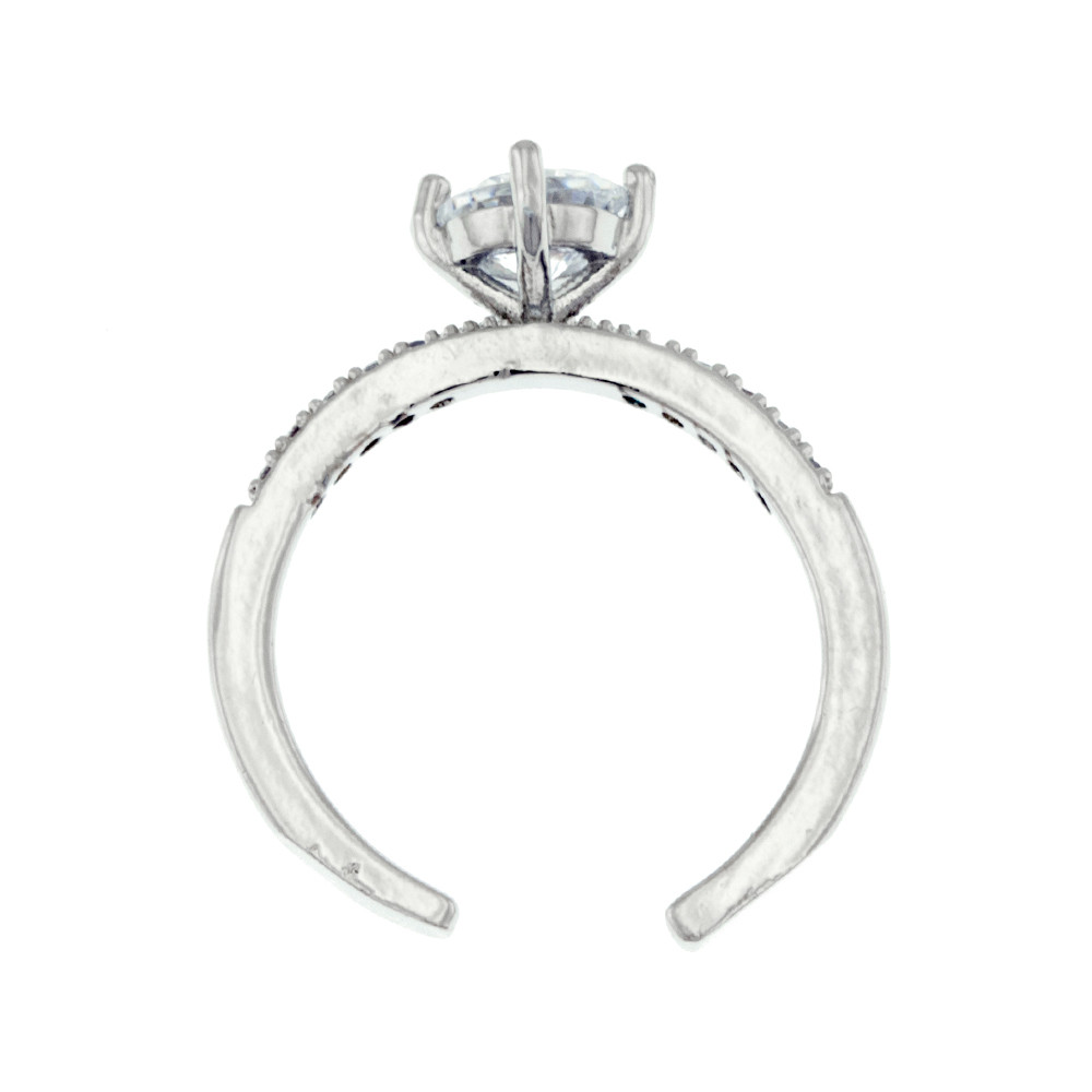 انگشتر زنانه برانت مدل تاج بسته دو عددی