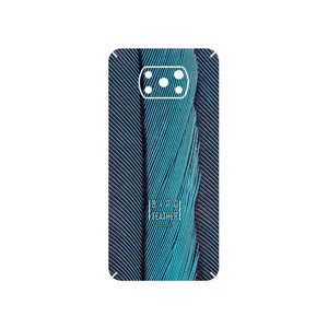 MAHOOT Turquoise feathers Cover Sticker for Xiaomi Poco X3 Pro