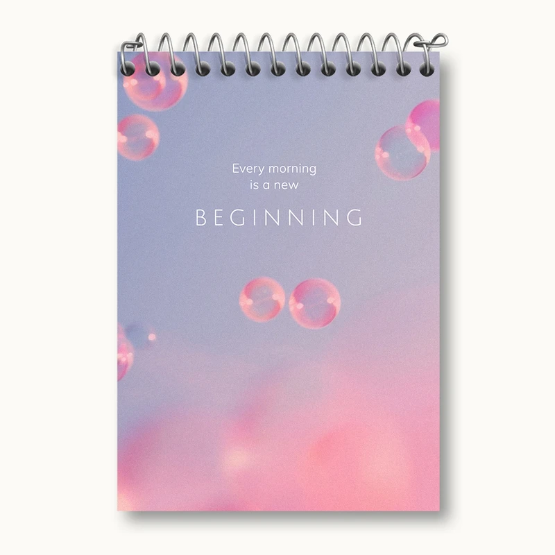دفتر یادداشت 50 برگ خندالو طرح Every Morning Is A New Beginning کد N2322