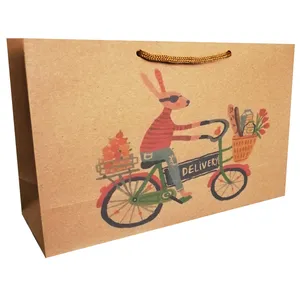 پاکت هدیه مدل خرگوش و سبد خرید مجموعه 5 عددی