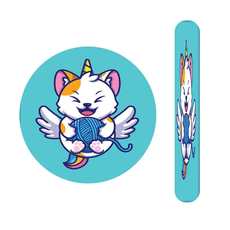 آینه آرایشی جیبی مدل یونیکورن کد 534 به همراه سوهان ناخن 