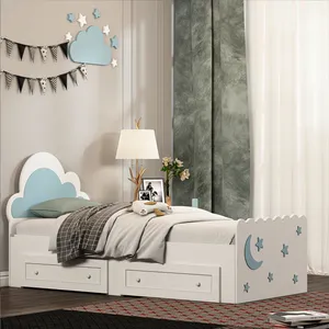 تخت خواب ملامینه نوجوان اعیان مدل FH935 سایز 80x180 سانتی متر