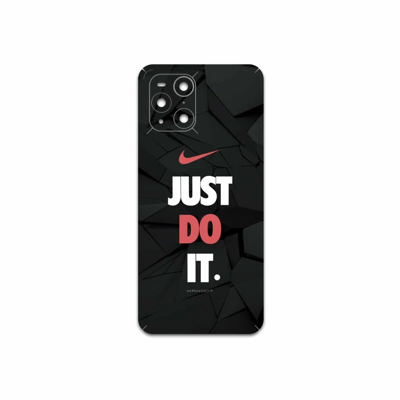 برچسب پوششی ماهوت مدل NIKE-Logo مناسب برای گوشی موبایل اپو Find X3 Pro