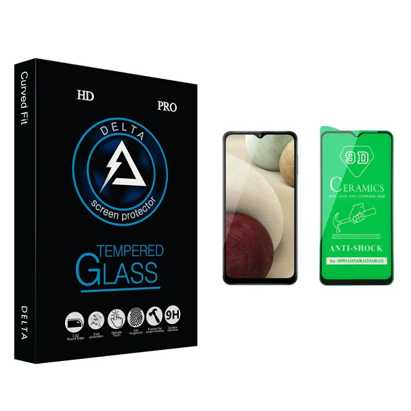 محافظ صفحه نمایش سرامیکی دلتا مدل Fit مناسب برای گوشی موبایل سامسونگ Galaxy A12