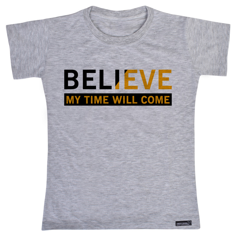 تی شرت آستین کوتاه پسرانه 27 مدل Believe کد MH1545