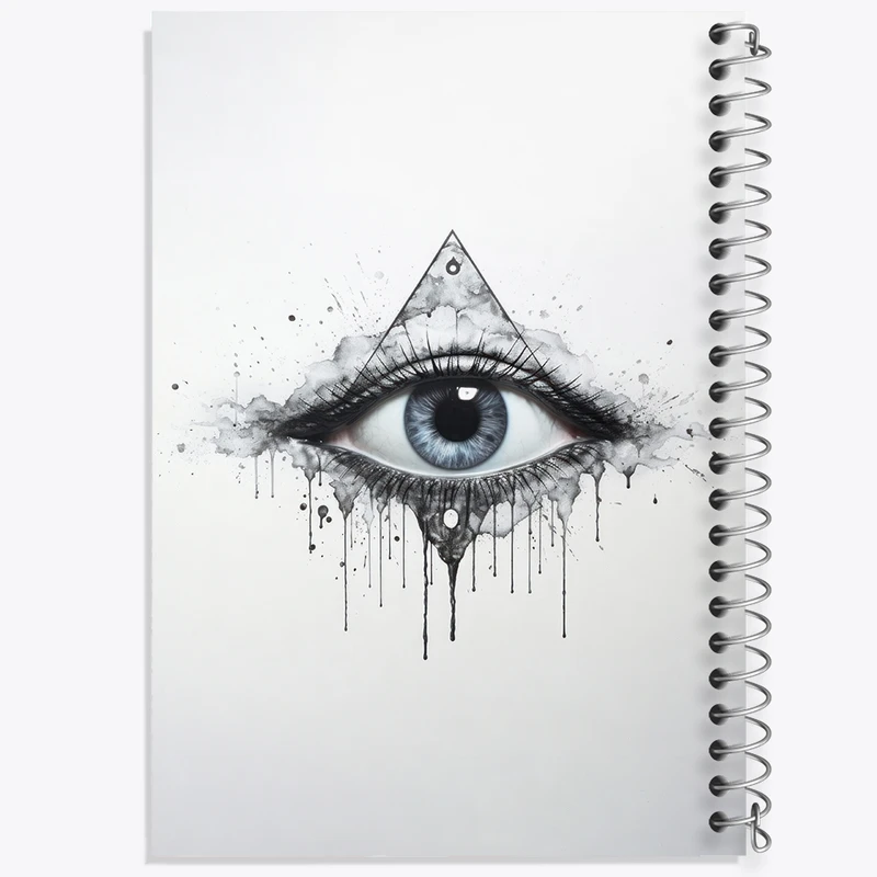 دفتر مشق 50 برگ خندالو طرح چشم کد F2562