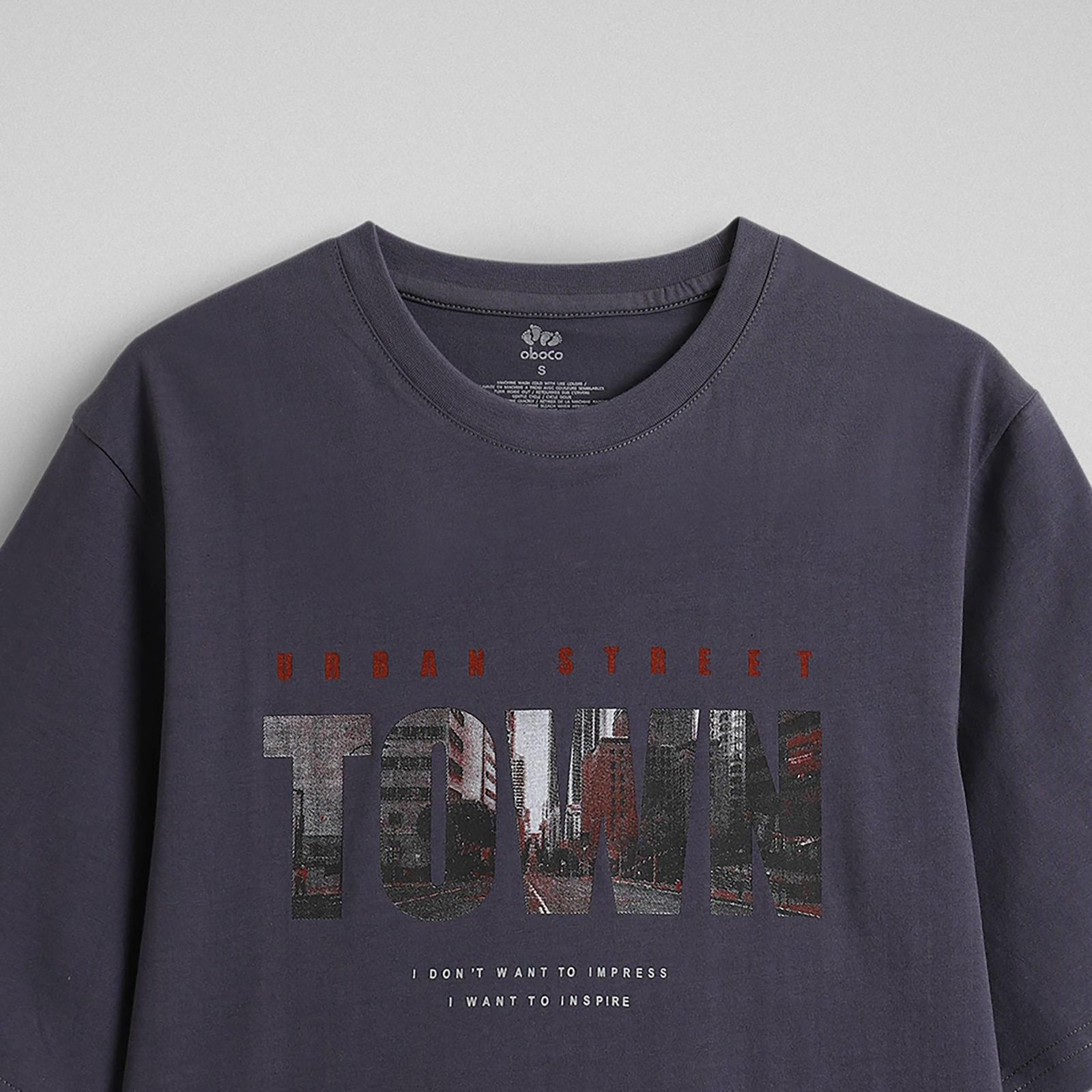 تیشرت آستین کوتاه یقه گرد مردانه وان بای وان مدل 05 - - 8