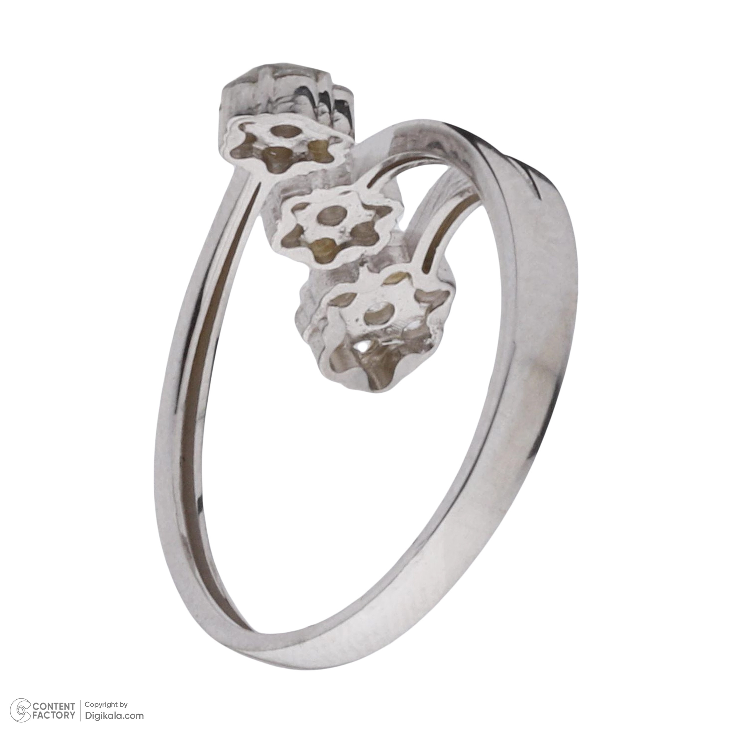 انگشتر طلا 18 عیار زنانه مایا ماهک مدل MR1139 طرح فلاور