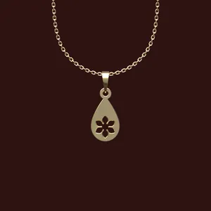 گردنبند طلا 18 عیار زنانه مدوپد مدل هندسی کد X2-1-1151