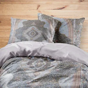 سرویس روتختی مدوپد طرح فرش قم لچک و ترنج مدل C-Ghom041 یک نفره 4 تکه