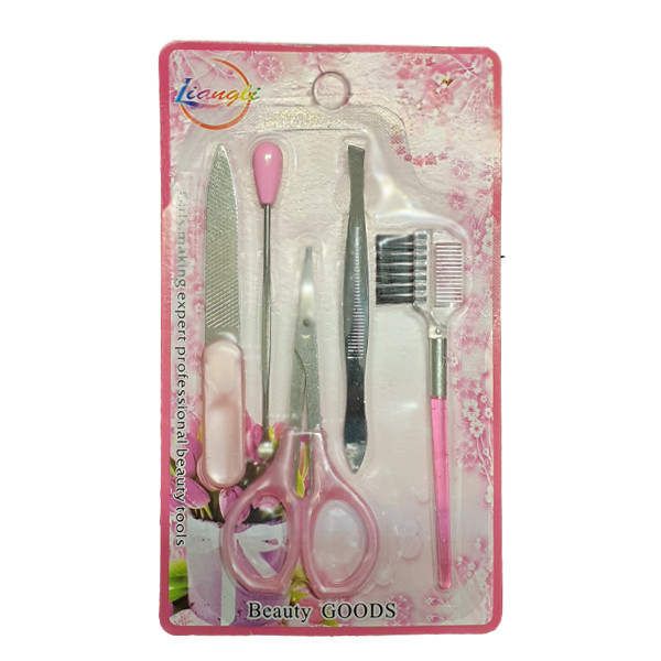 مجموعه تجهیزات ابرو و سوهان ناخن مدل beauty goods