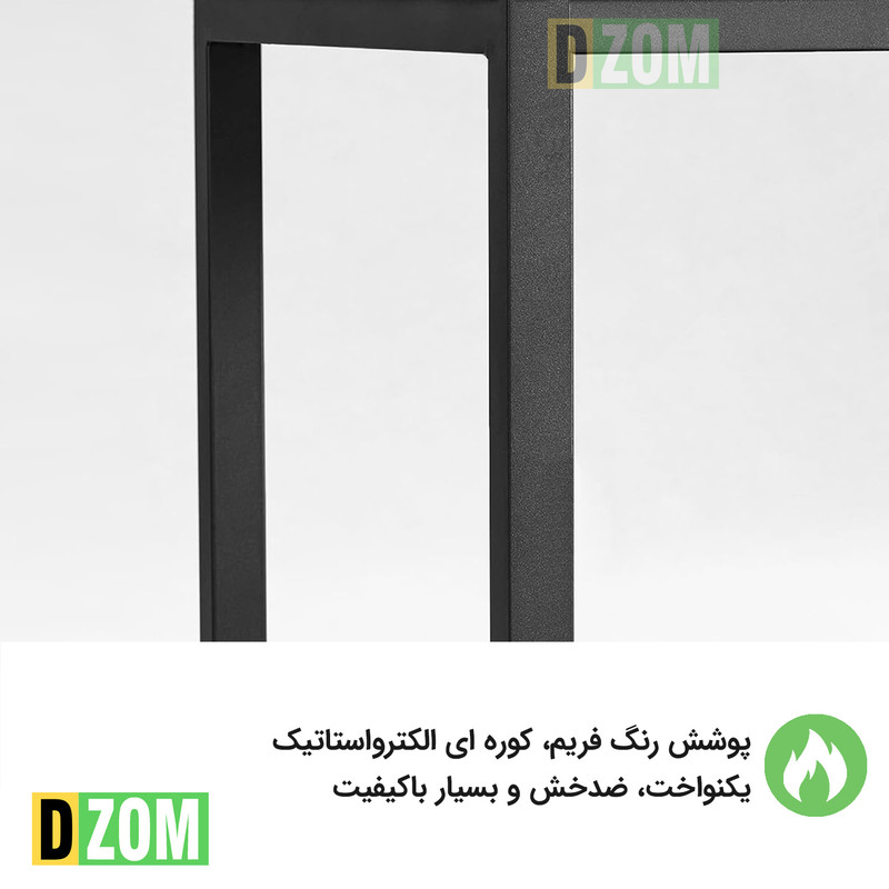 میز ناهارخوری چهار نفره دیزم مدل مونتاژی LNC_asm_120×90_Di_BABRN