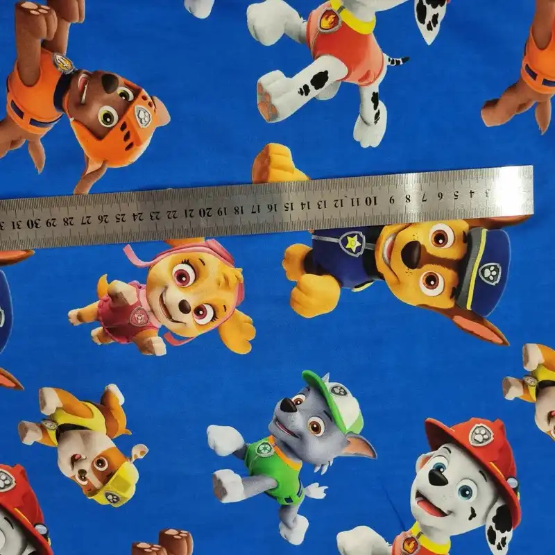 پارچه لباس مدل کودری نخی طرح سگهای نگهبان