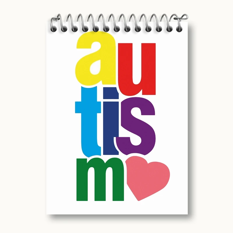 دفتر یادداشت 50 برگ خندالو مدل اتیسم Autism کد 26735