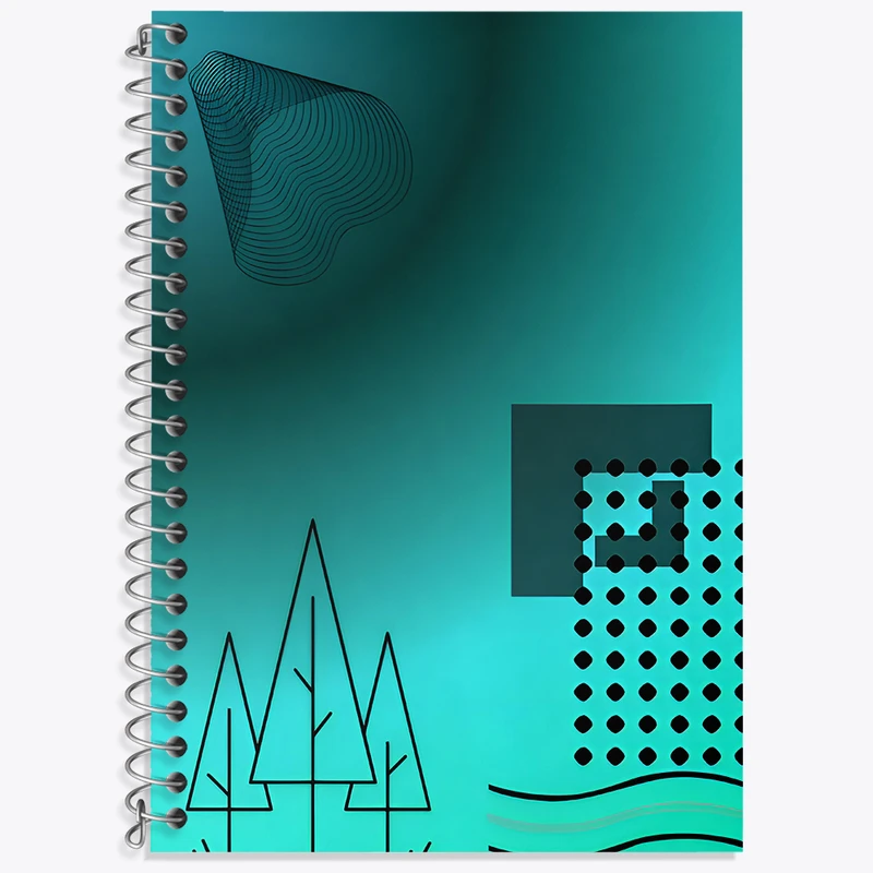 دفتر زبان 50 برگ خندالو مدل دو خط طرح فانتزی کد N5773