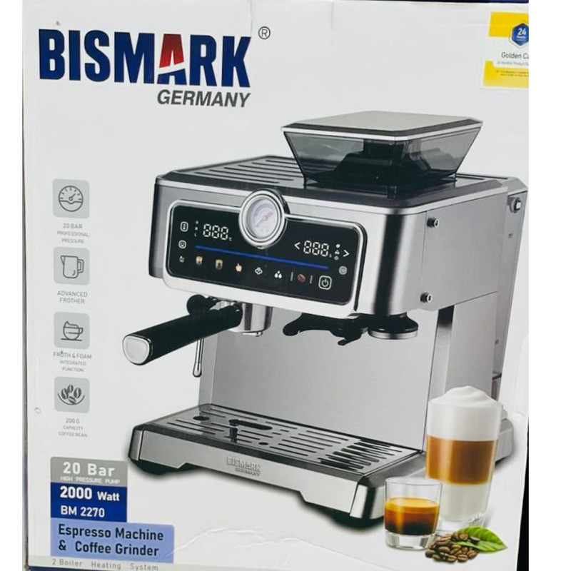 اسپرسو ساز بیسمارک مدل نیمه صنعتی BM2270 اسپرسو ساز بیسمارک مدل نیمه صنعتی BM2270