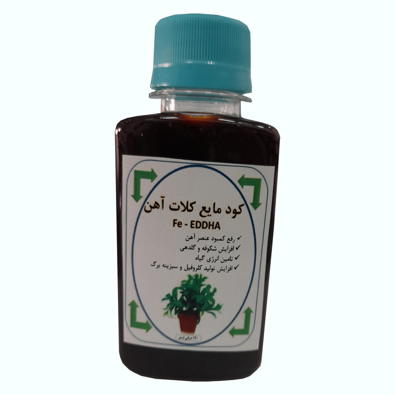 کود مایع کلات آهن 6 درصد رویش پلاس مدل 09 حجم 120 میلی لیتر