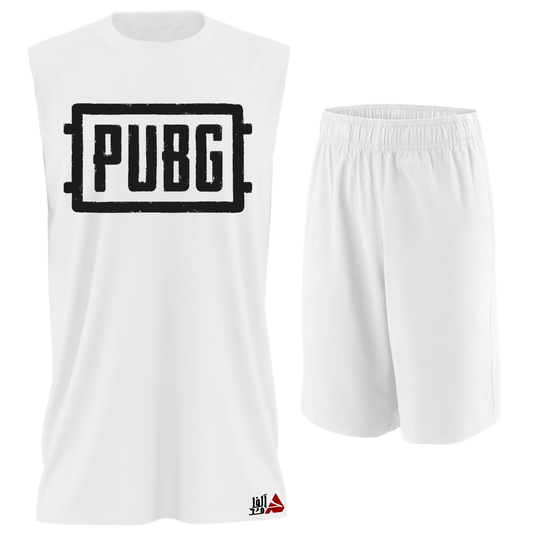ست تاپ و شلوارک مردانه آلفامد مدل  PUBG کد TPSM055