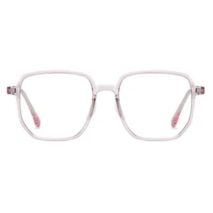 فریم عینک طبی چندضلعی مدل TR-LD215C309-P81 مناسب برای صورت گرد و بیضی