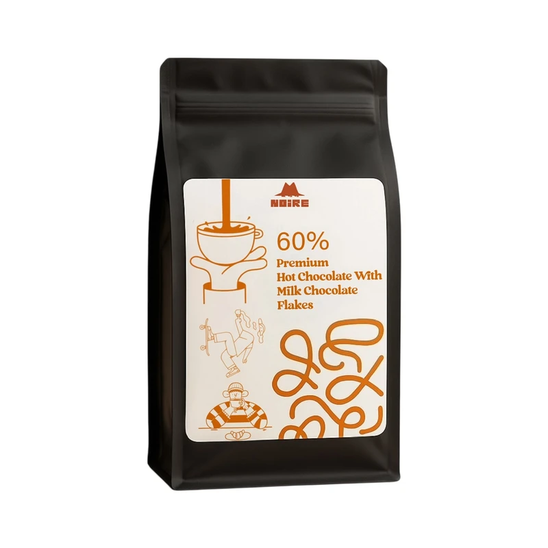 هات چاکلت پرمیوم نوآر به همراه تکه های شکلات - ۵۰۰ گرم