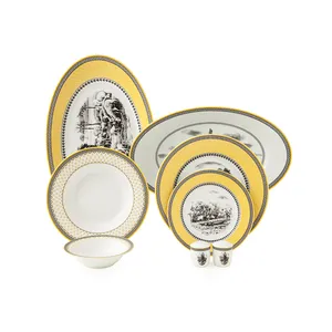 سرویس غذاخوری چینی زرین ایران 28 پارچه طرح رادیانس ویلیج درجه یک