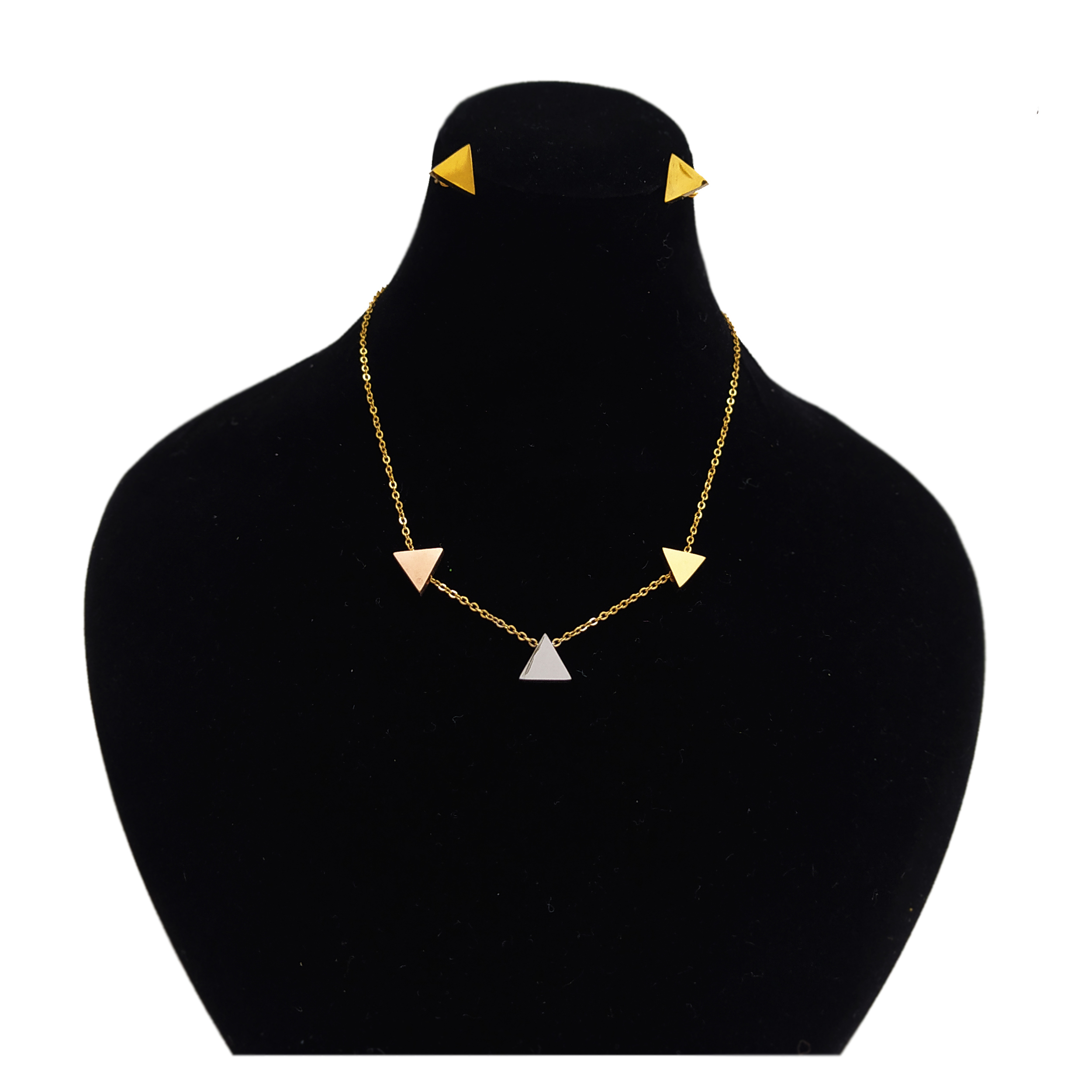 نیم ست زنانه طرح مثلث کد DZ2