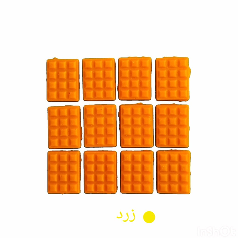 رنگ شمع مدل مکعبی کدa1 بسته 12عددی