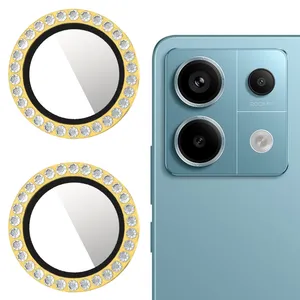 محافظ لنز دوربین کینگدام مدل Diamond Ring مناسب برای گوشی موبایل شیائومی Redmi Note 13 Pro 5G