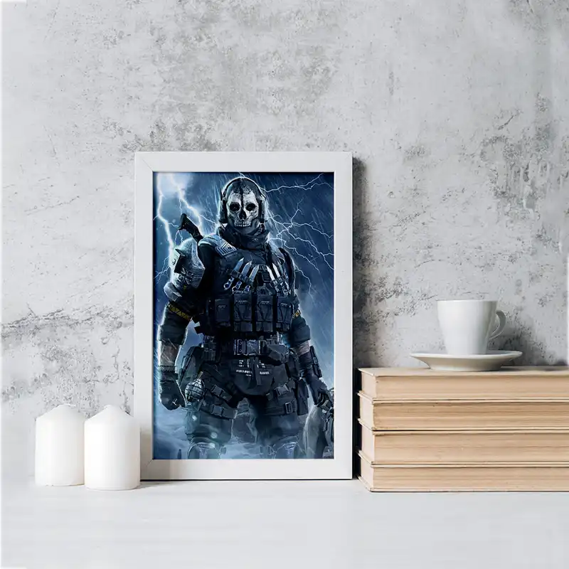 تابلو خندالو مدل بازی کال آف دیوتی مدرن وارفر وارزون گوست کد 26118